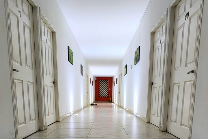 Pasillo de las habitaciones