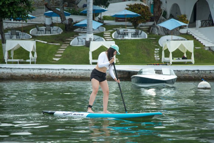 Haciendo paddle surf