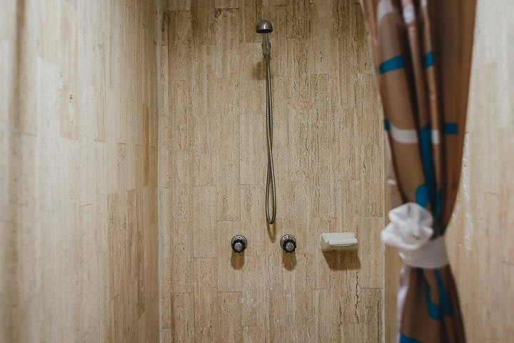 Guest bathroom with shower