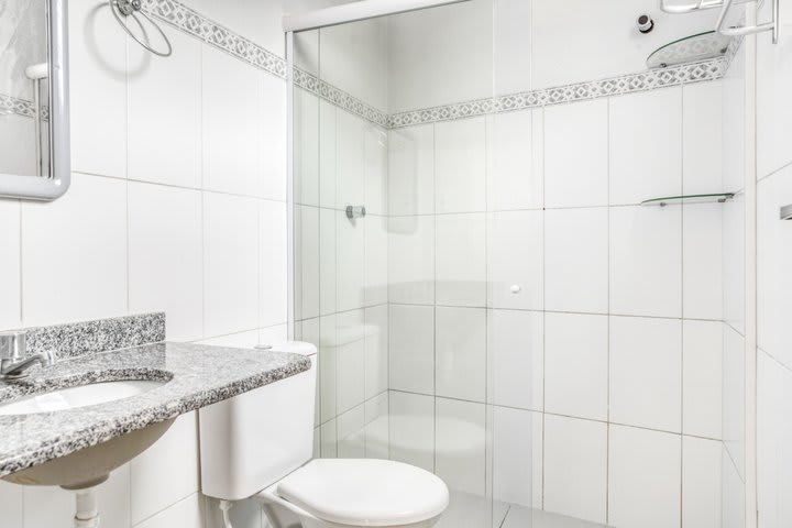 Interior de un baño privado