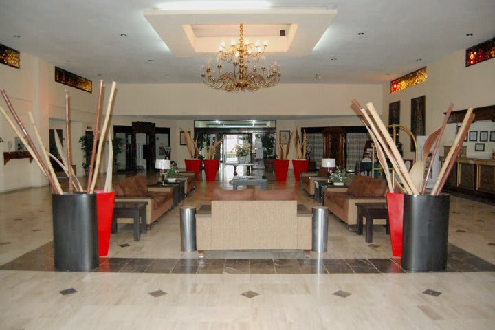 Lobby del hotel Real de Minas en San Luis Potosí