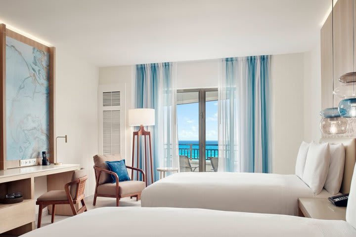 Some rooms offer ocean view