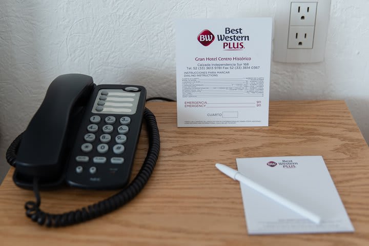 Guest rooms are equipped with telephone