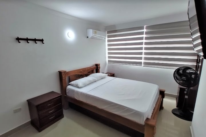 Bedroom in a partial oceanview apartment