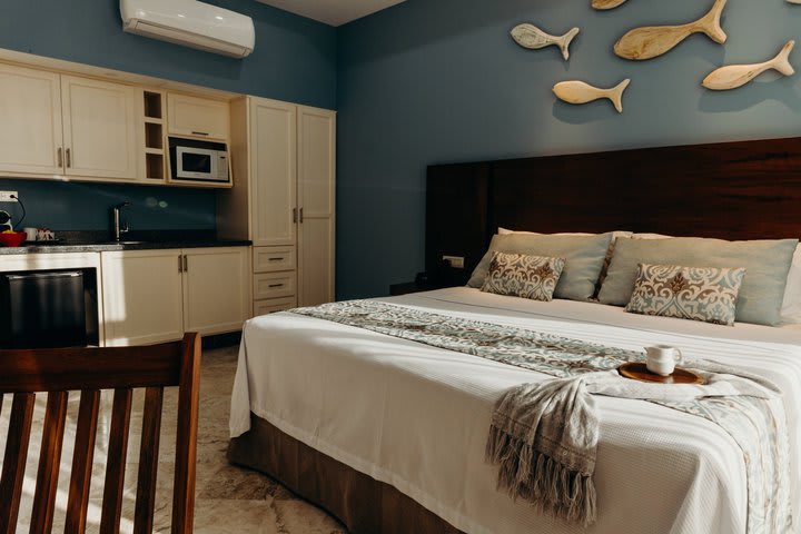 Guest rooms are equipped with air conditioning