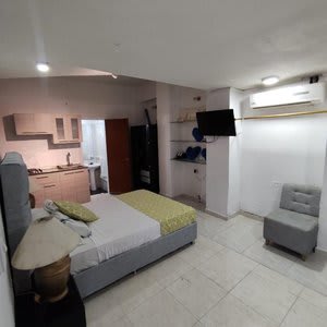 1TL-1 Apartamento Cerca al Mar con Aire Acondicionado y WiFi