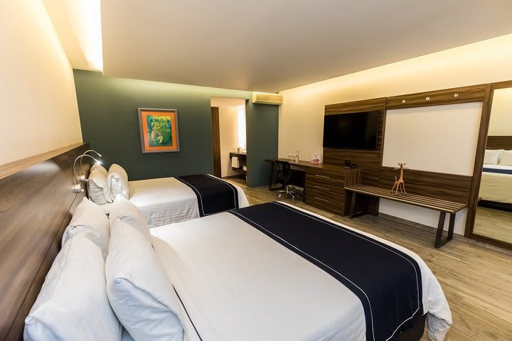 Beds in a junior suite