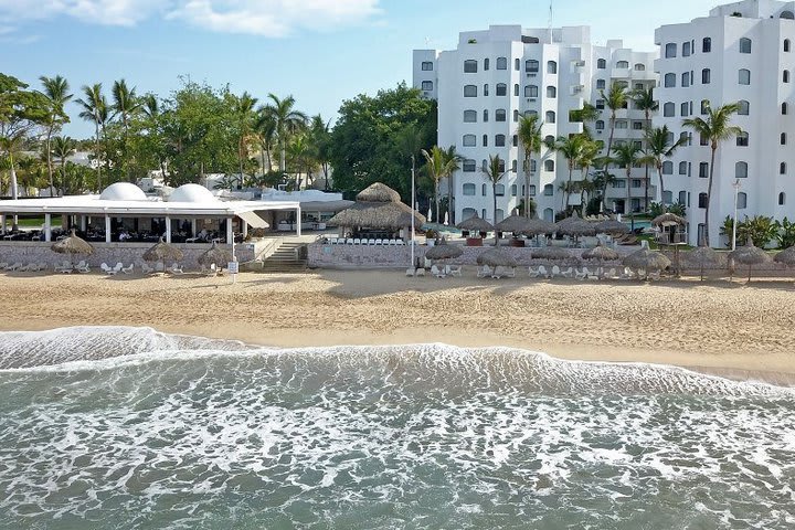 Vista aérea de la playa