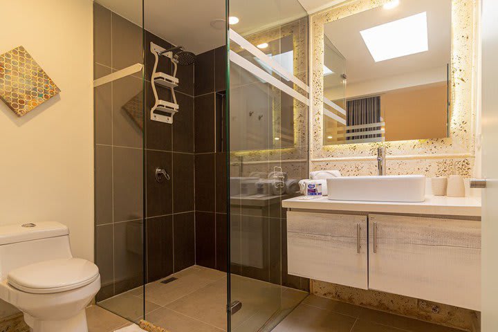 Private guest bathroom