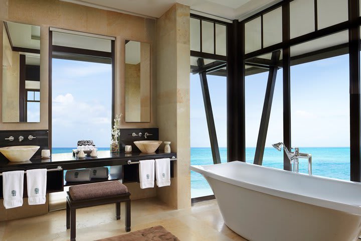 Private guest bathroom