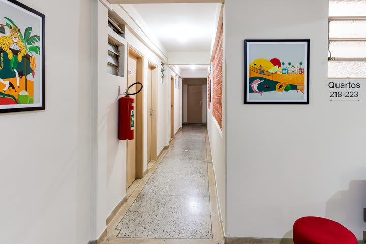 Pasillo de acceso a las habitaciones