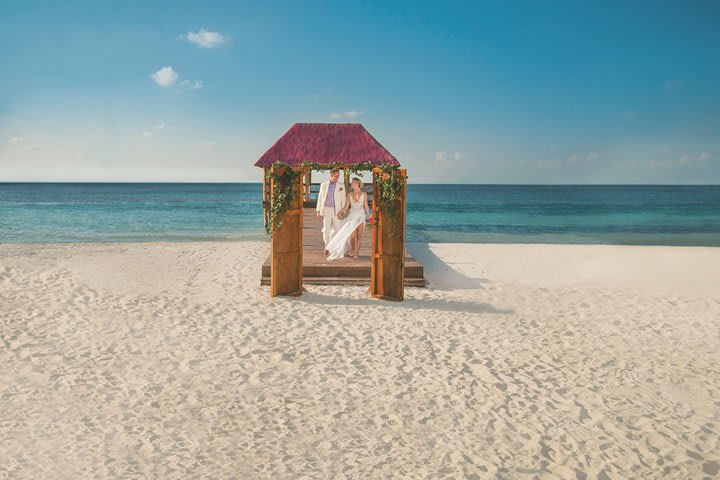 A wedding on the beach