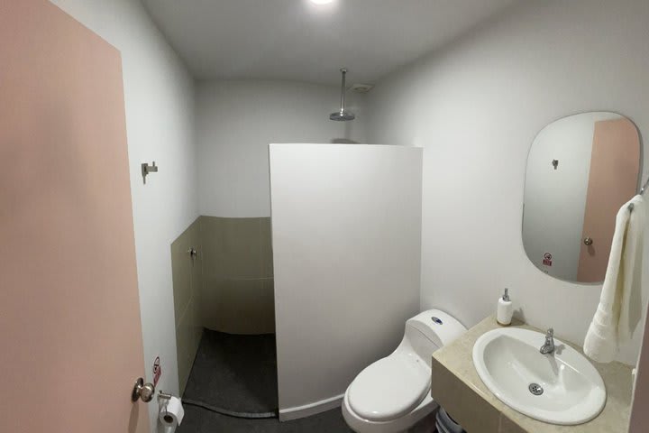 Interior de un baño privado