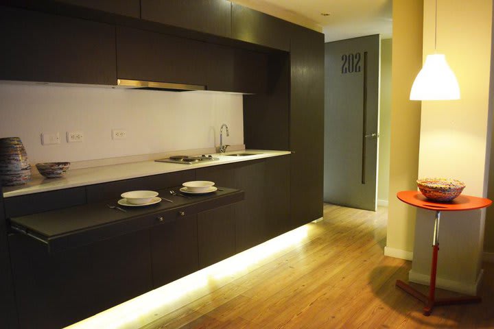 Kitchen in the junior suite