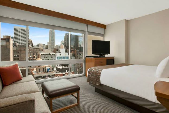 Habitación con vista a la ciudad en el hotel Hyatt Place New York Midtown South