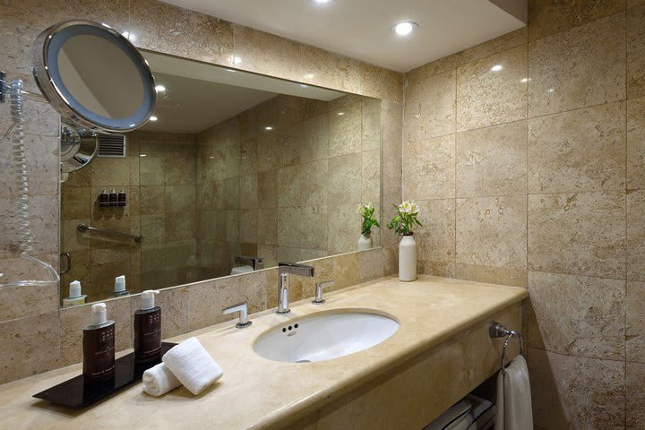 Interior of a private guest bathroom