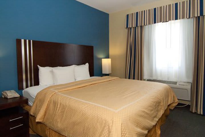 Standard guest room at the Comfort Inn & Suites San Antonio Airport