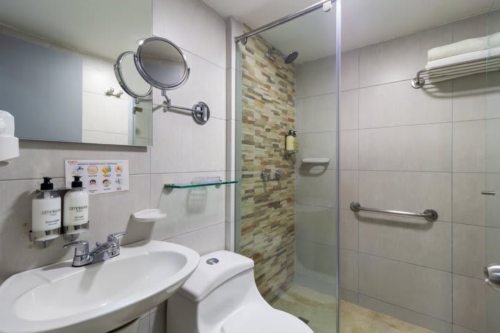 Interior de un baño privado