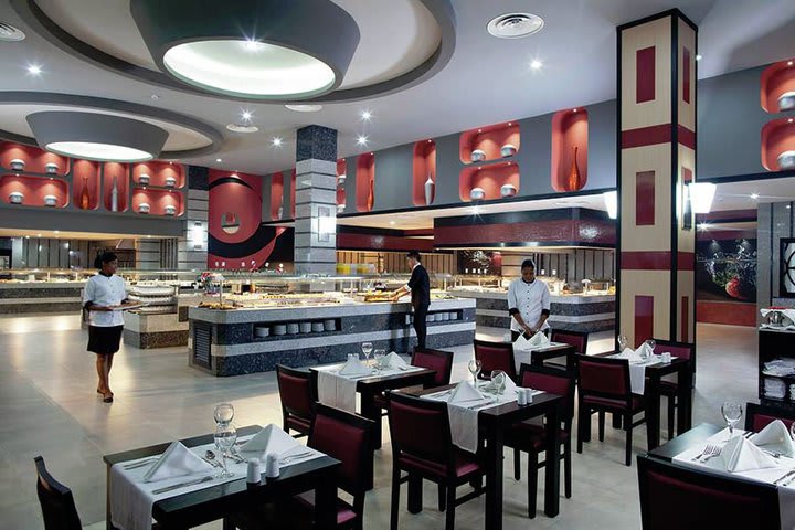 Interior view of a restaurant