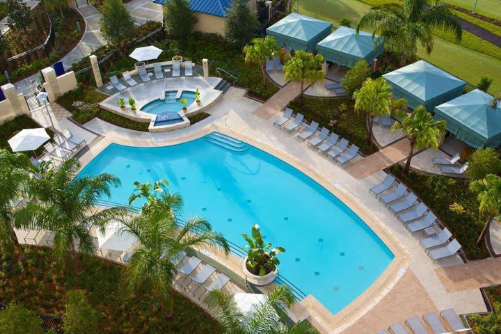 An adult-only pool at the hotel