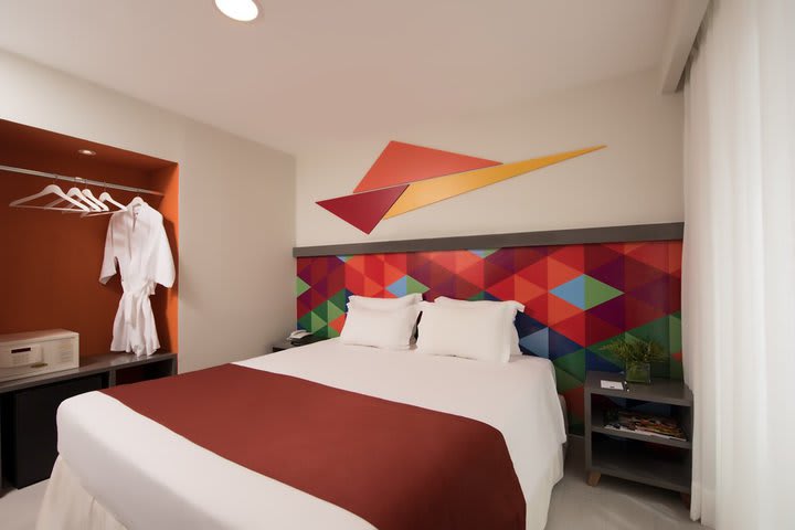 Guest rooms are equipped with air conditioning