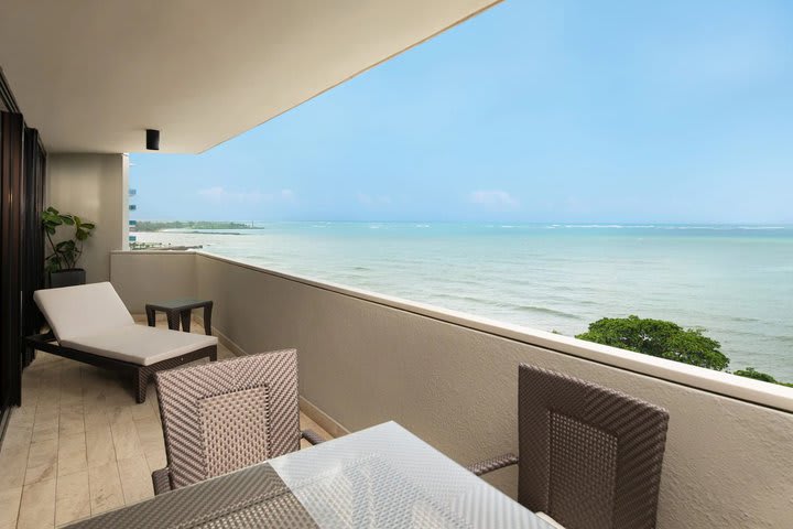 Balcony of the presidential suite