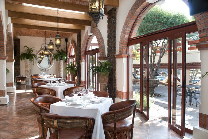 View of the terrace at the Imperio de Angeles hotel