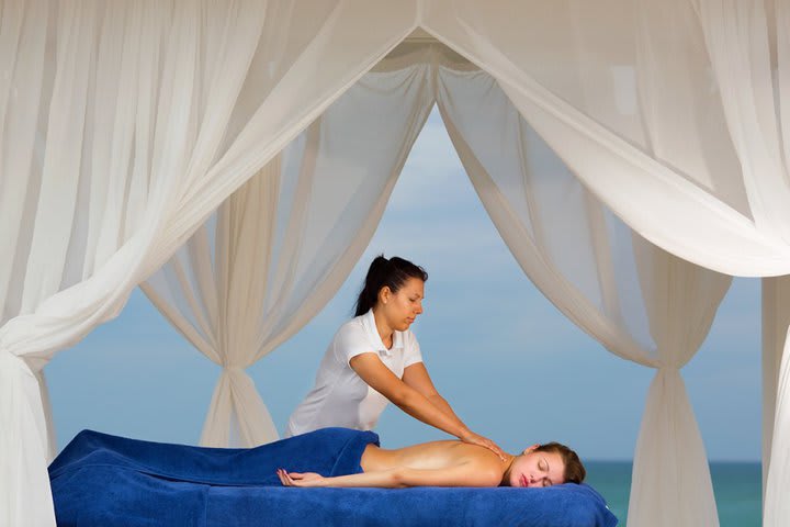 You can request outdoor massages service