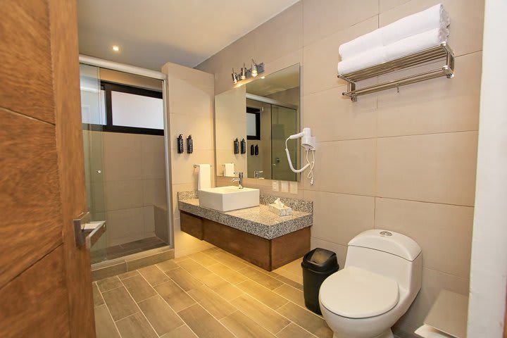 Private bathroom with shower