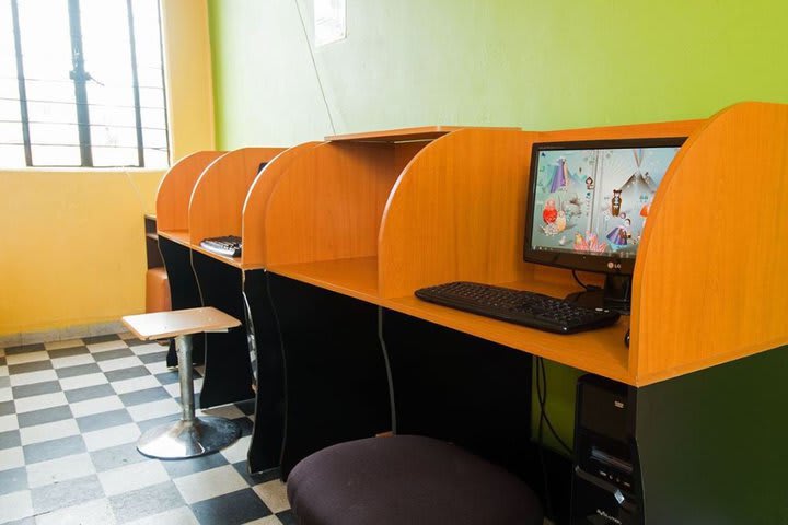 Computer area with internet access