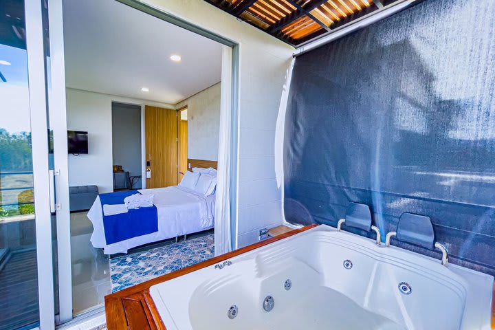 Jacuzzi en una junior suite