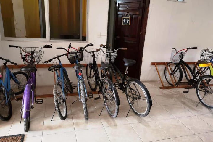 Storage space for bicycles