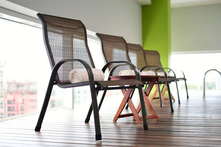 Chairs by the pool