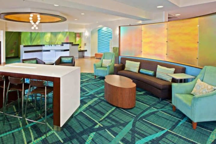 Lobby at SpringHill Suites Chicago, business hotel in Schaumburg