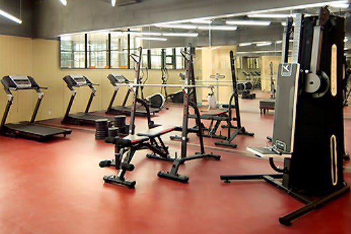 Workout in the fitness center at the Mercure Beijing