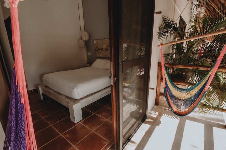 Guest room with balcony