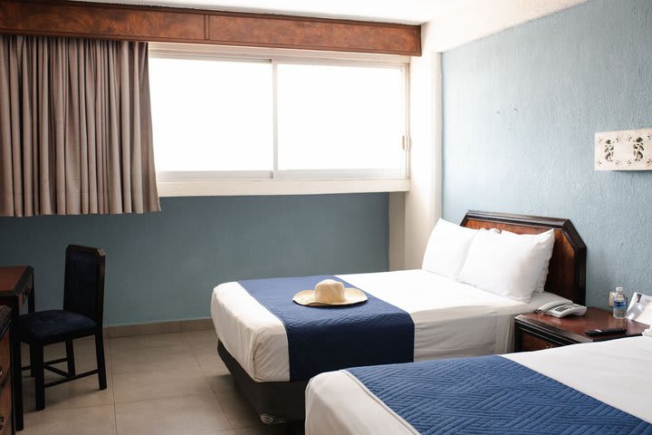 Guest rooms are equipped with air conditioning