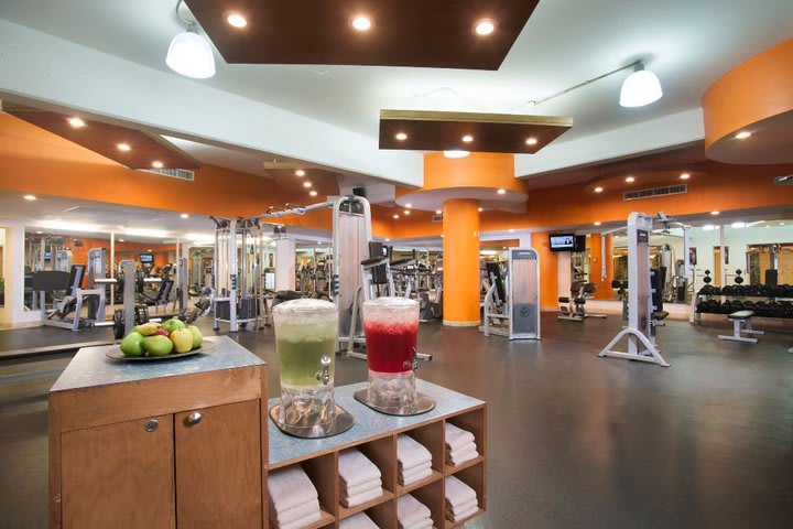 Equipped fitness center