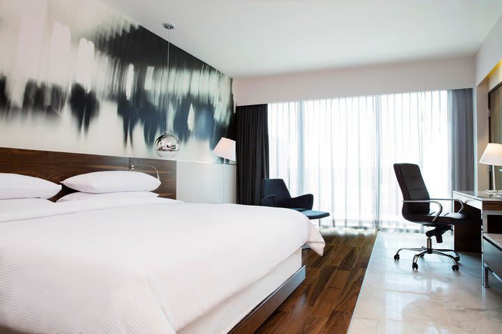 Guest rooms are equipped with air conditioning