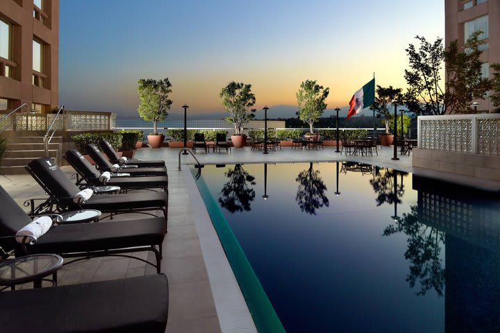 Terrace with outdoor pool