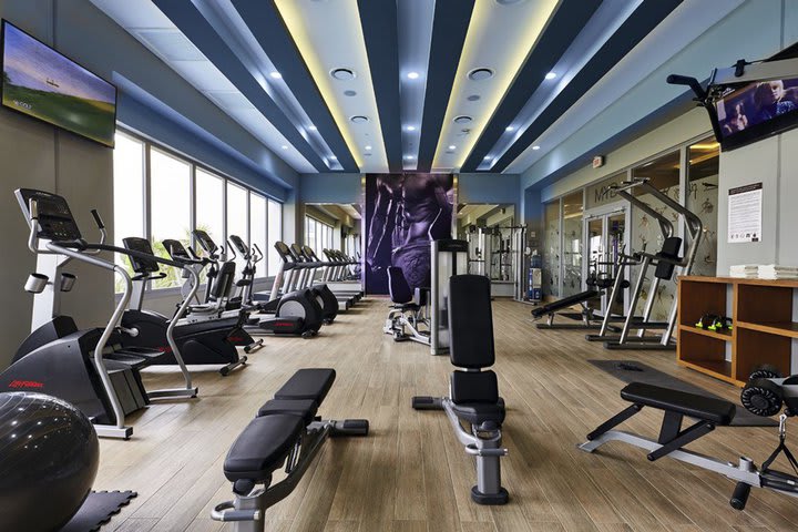 Equipped fitness center