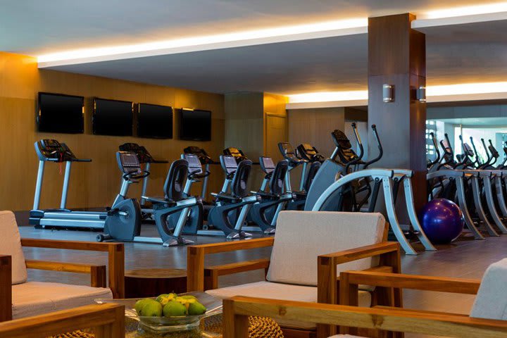 Equipped fitness center