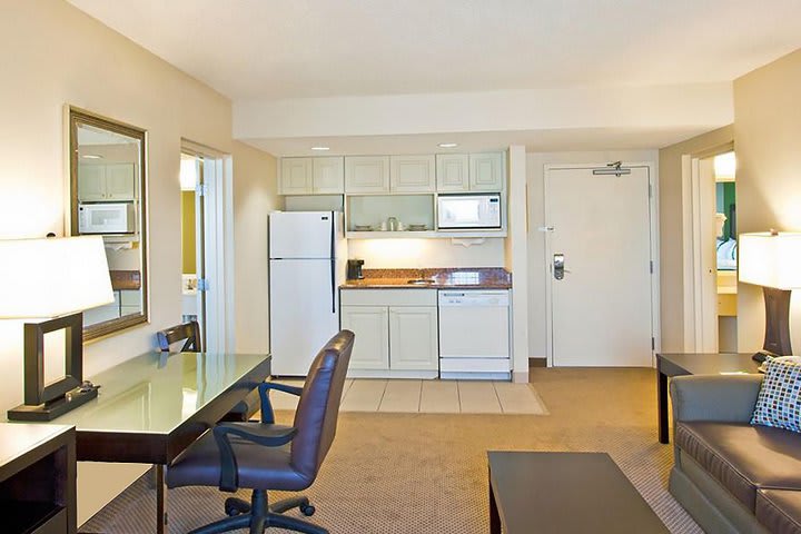 Kitchenette in a suite