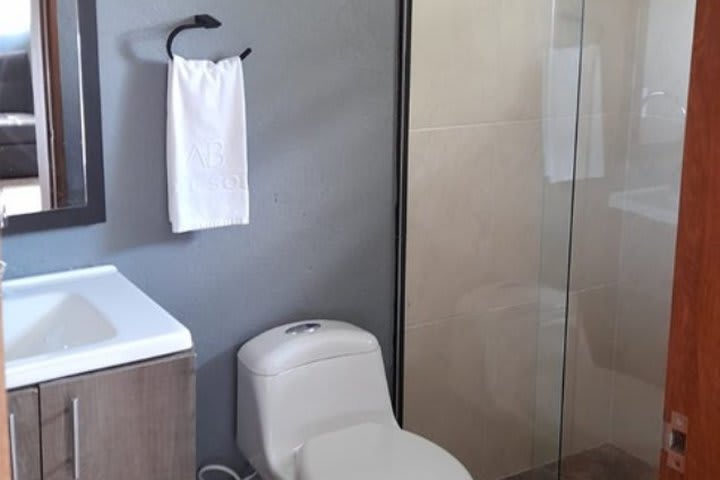 Interior de un baño privado