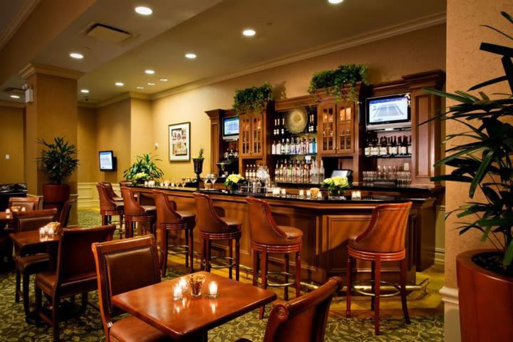 Bar at The Manhattan Club hotel in New York