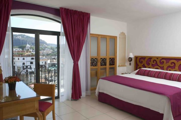 Guest room at Boutique Pueblo Lindo, in Taxco