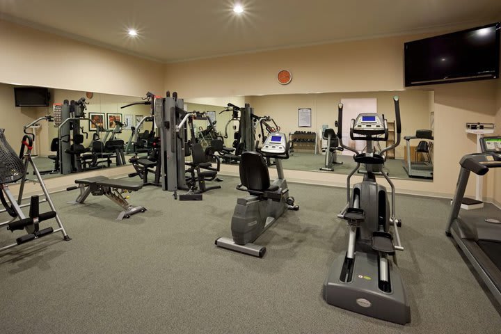 Fitness center at the Staybridge Suites hotel