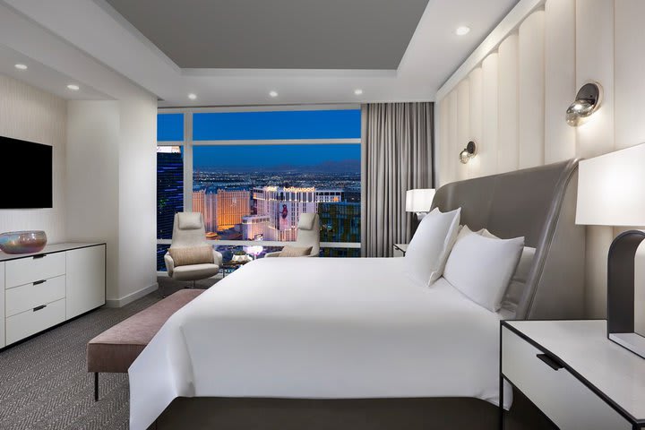 Algunas suites tienen vista al Strip