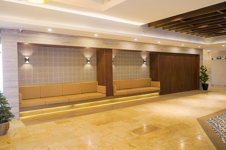 Sitting area in the lobby