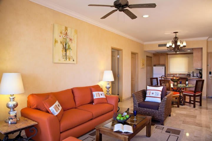 Sitting area in a suite